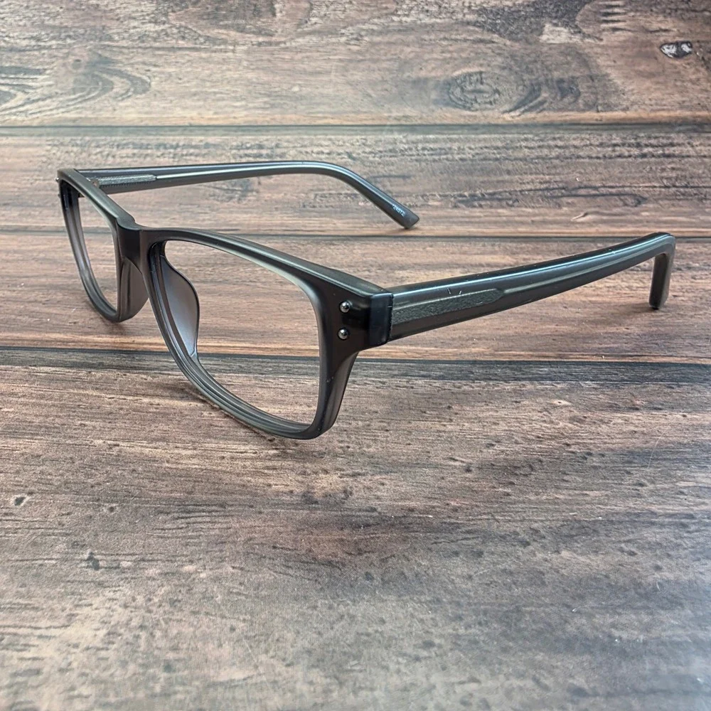 Zenni Optical 124512 Gray Rectangular Eyeglass Frames Acetate